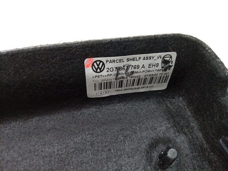 Recambio de bandeja trasera para volkswagen taigo (cs1) 1.0 tsi referencia OEM IAM  2G7867769A 