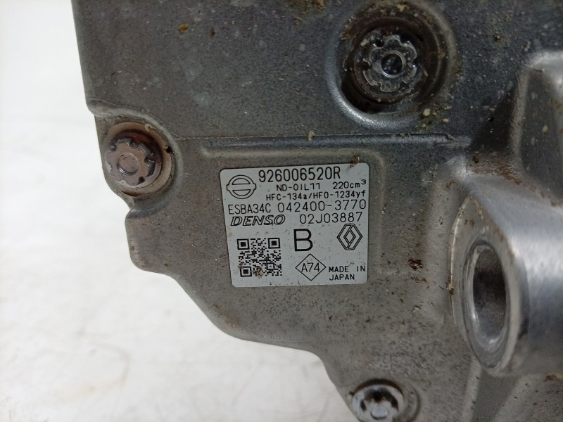 Recambio de compresor aire acondicionado para renault 4 e-tech 120 referencia OEM IAM 926006520R 926006520R 