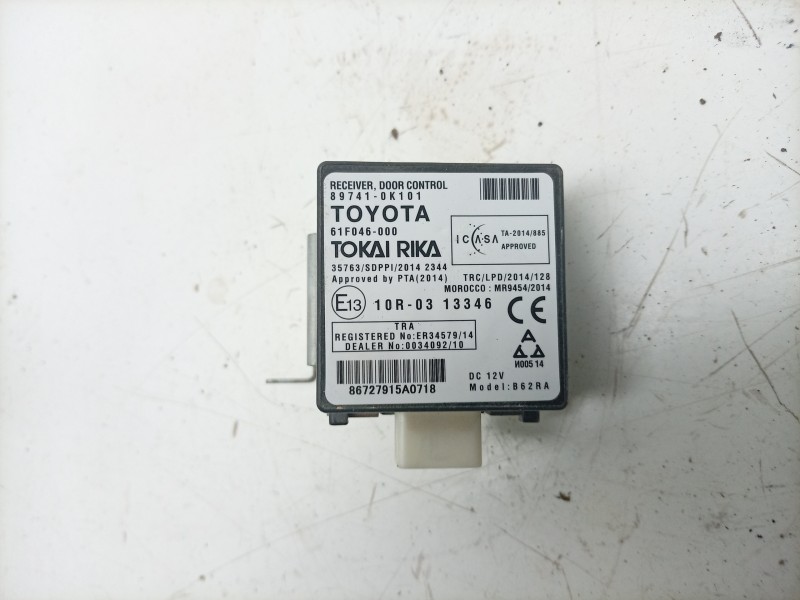 Recambio de modulo electronico para toyota hilux (gun1) doble cabina dlx 4x4 referencia OEM IAM  897410K101 