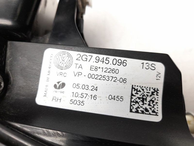 Recambio de piloto trasero derecho para volkswagen taigo (cs1) 1.0 tsi referencia OEM IAM  2G7945096 