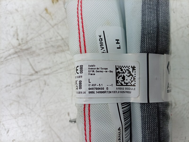 Recambio de airbag cortina delantero izquierdo para dacia sandero iii 1.0 tce 90 eco-g referencia OEM IAM 985L14896R 985L14896R 