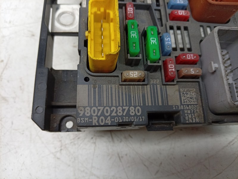 Recambio de caja reles / fusibles para citroën berlingo furgoneta/monovolumen (b9) 1.6 hdi / bluehdi 75 referencia OEM IAM  9807