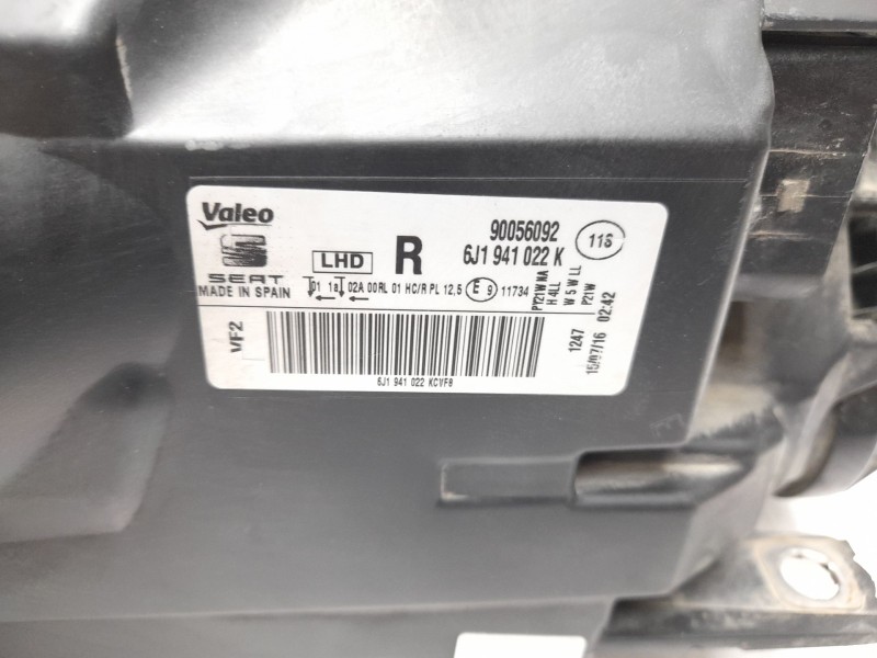 Recambio de faro derecho para seat ibiza iv (6j5, 6p1) 1.4 tdi referencia OEM IAM  6J1941022K 