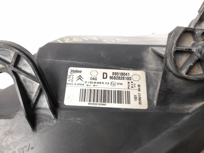 Recambio de faro derecho para citroën berlingo furgoneta/monovolumen (b9) 1.6 hdi / bluehdi 75 referencia OEM IAM  9682828180 10