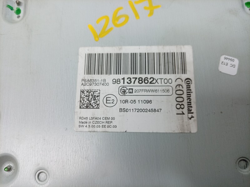 Recambio de sistema audio / radio cd para citroën berlingo furgoneta/monovolumen (b9) 1.6 hdi / bluehdi 75 referencia OEM IAM   