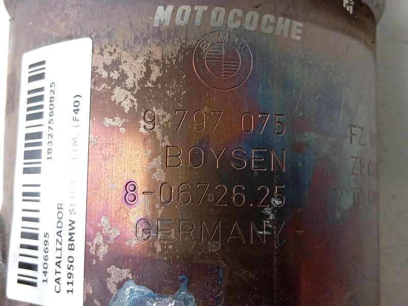 Recambio de catalizador para bmw serie 1 lim. (f40) 120i referencia OEM IAM  9797075 