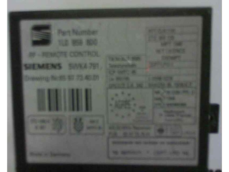 Recambio de modulo confort para seat ibiza (6k) referencia OEM IAM 1L0959800 5WK4791 