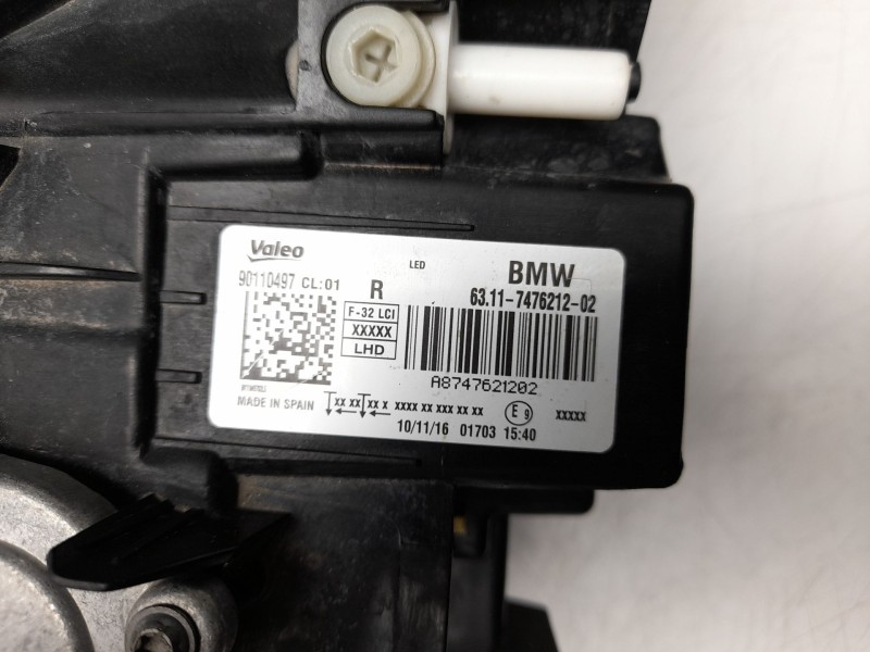 Recambio de faro derecho para bmw 4 gran coupe (f36) 430 i xdrive referencia OEM IAM  63117476212 