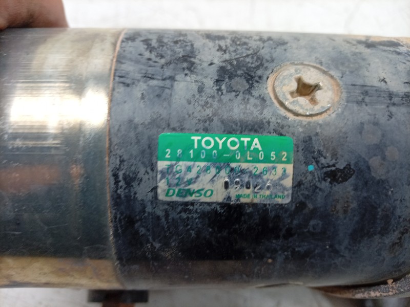 Recambio de motor arranque para toyota hilux (gun1) doble cabina dlx 4x4 referencia OEM IAM  281000L052 ARF630304HQ/PAF320104HQ/