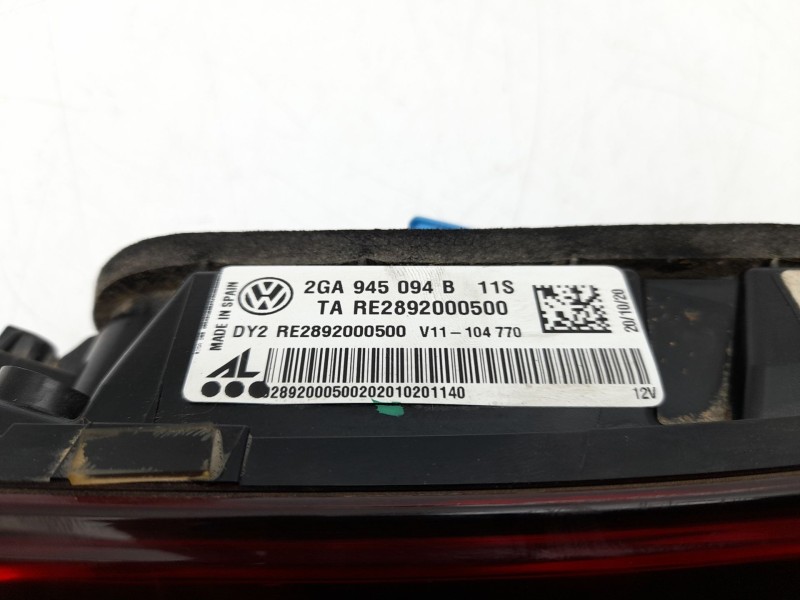 Recambio de piloto trasero derecho interior para volkswagen t-roc (a11, d11) 1.5 tsi referencia OEM IAM  2GA945094B 