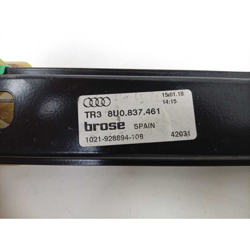 Recambio de elevalunas delantero izquierdo para audi q3 (8ub, 8ug) 1.4 tsi referencia OEM IAM  8U0837461 U177 / 120003 / 1060229