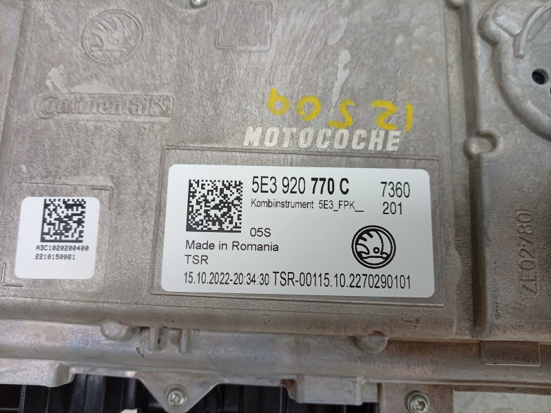 Recambio de cuadro instrumentos para skoda octavia iv (nx3, nn3, pv3) 2.0 tdi referencia OEM IAM A3C00436200 5E3920770C 