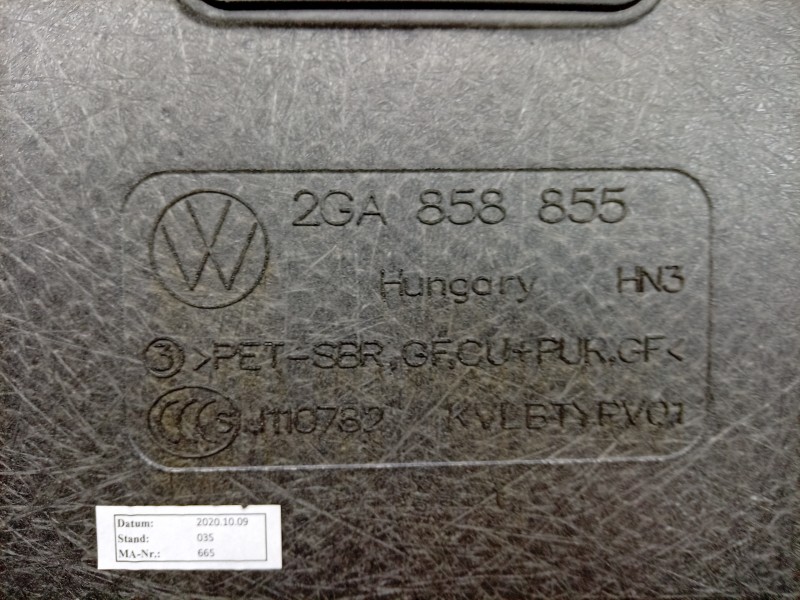 Recambio de alfombra maletero para volkswagen t-roc (a11, d11) 1.5 tsi referencia OEM IAM  2GA858855 