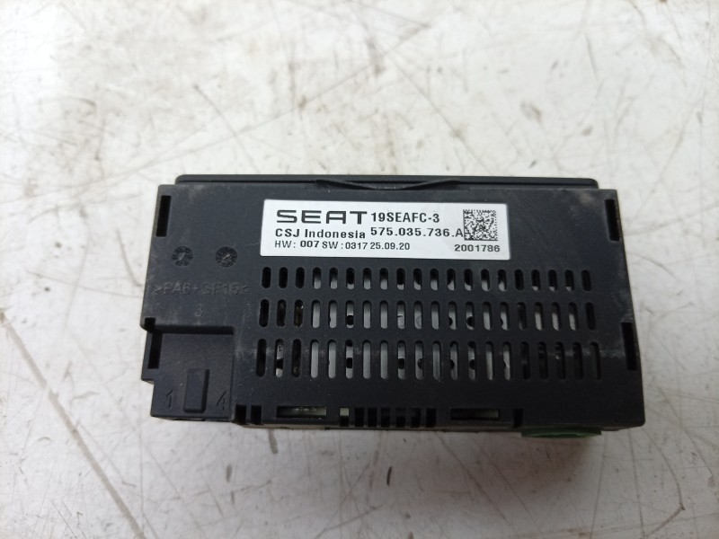 Recambio de modulo electronico para seat arona (kj7, kjp) 1.0 tsi referencia OEM IAM  575035736A 