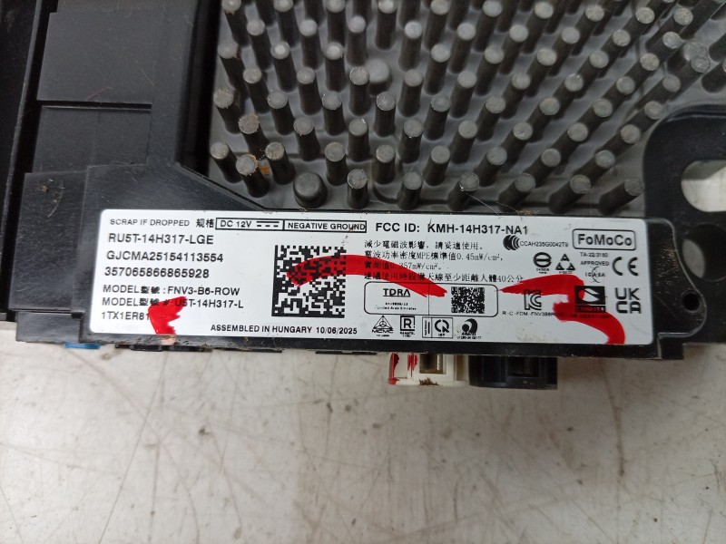 Recambio de modulo bluetooth para ford transit v363 furgoneta (fcd, fdd) 2.0 ecoblue 4x4 referencia OEM IAM KMH14H317NA1 RU5T14H