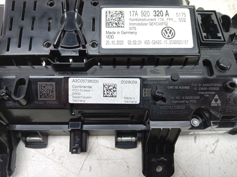 Recambio de cuadro instrumentos para volkswagen t-roc (a11, d11) 1.5 tsi referencia OEM IAM  17A920790A 