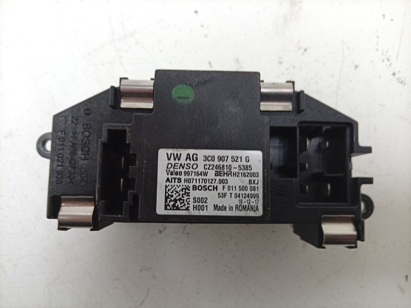 Recambio de resistencia calefaccion para seat alhambra (710, 711) 2.0 tdi referencia OEM IAM  3C0907521G 