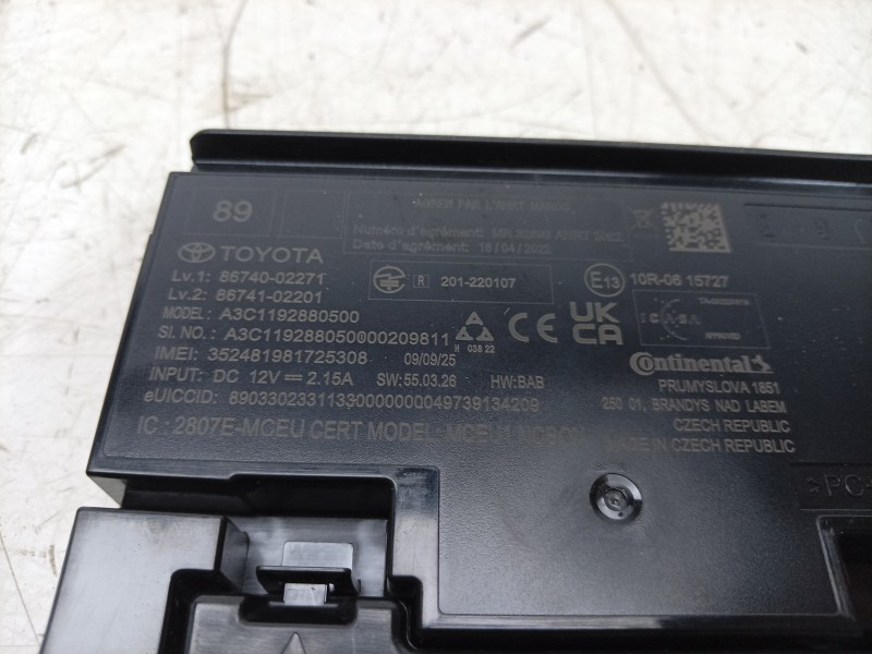 Recambio de modulo electronico para toyota yaris (_p21_, _pa1_, _ph1_) 1.5 hybrid (mxph10) referencia OEM IAM A3C1192880500 8674