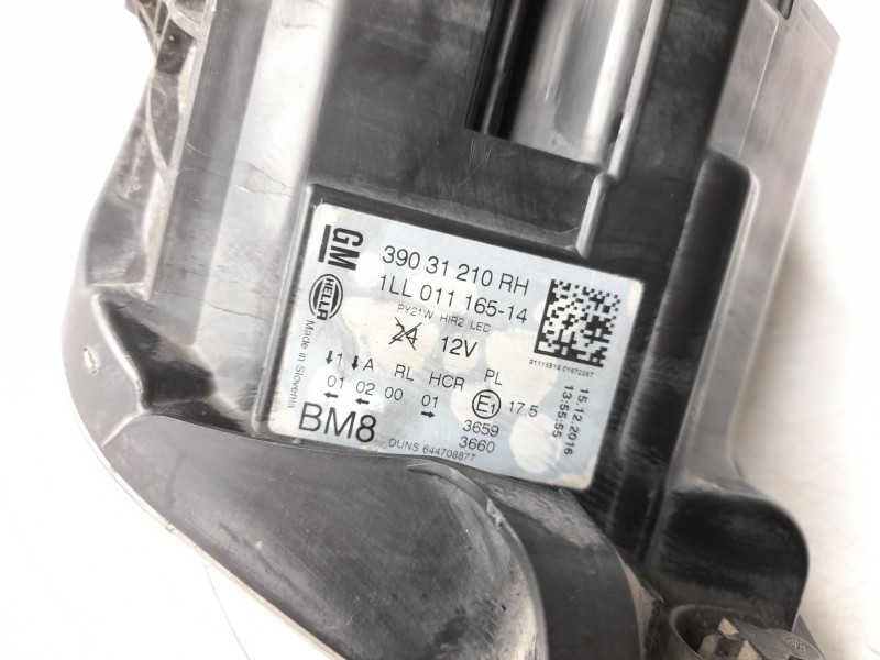 Recambio de faro derecho para opel insignia a sedán (g09) 2.0 turbo e85 (69) referencia OEM IAM  39031210 