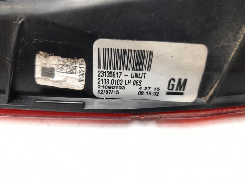 Recambio de piloto trasero izquierdo interior para opel insignia a sedán (g09) 2.0 turbo e85 (69) referencia OEM IAM  23135917 