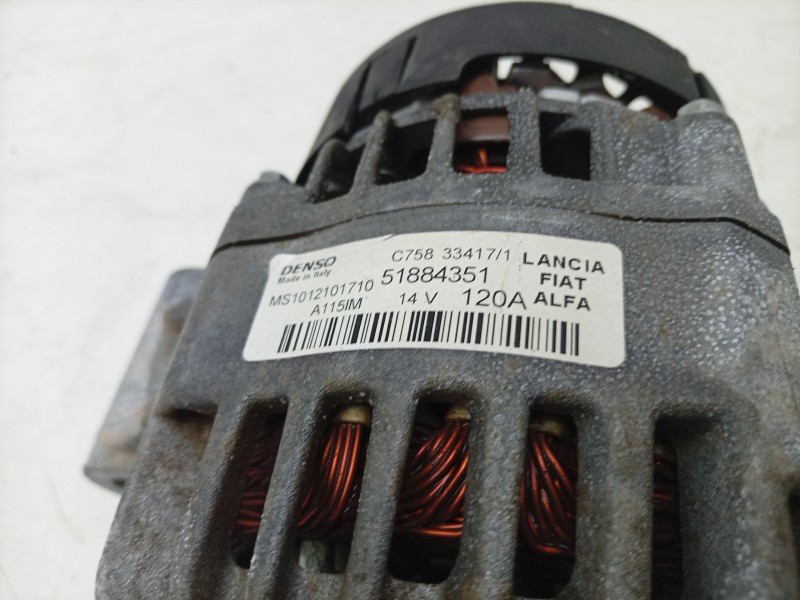 Recambio de alternador para jeep renegade suv (bu, b1, bv) 1.6 crd referencia OEM IAM MS1012101710 51884351 