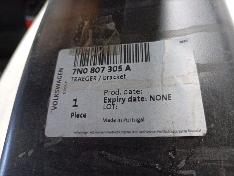 Recambio de refuerzo paragolpes trasero para seat alhambra (710, 711) 2.0 tdi referencia OEM IAM  7N0807305A VG1011672