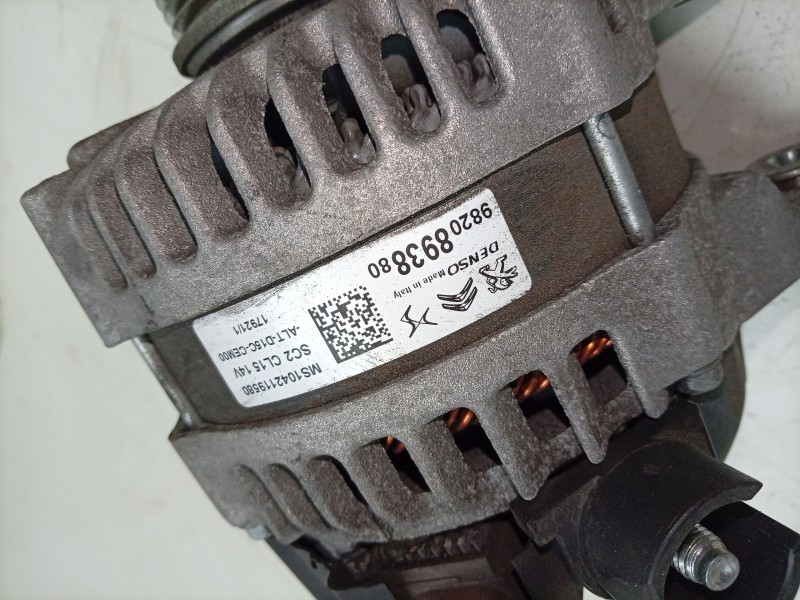 Recambio de alternador para peugeot 308 ii (lb_, lp_, lw_, lh_, l3_) 1.5 bluehdi 130 referencia OEM IAM  9820893880 ALF550A04HQ/