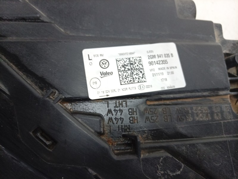Recambio de faro izquierdo para volkswagen t-cross (c11, d31) 1.0 tsi referencia OEM IAM  2GM941035B 
