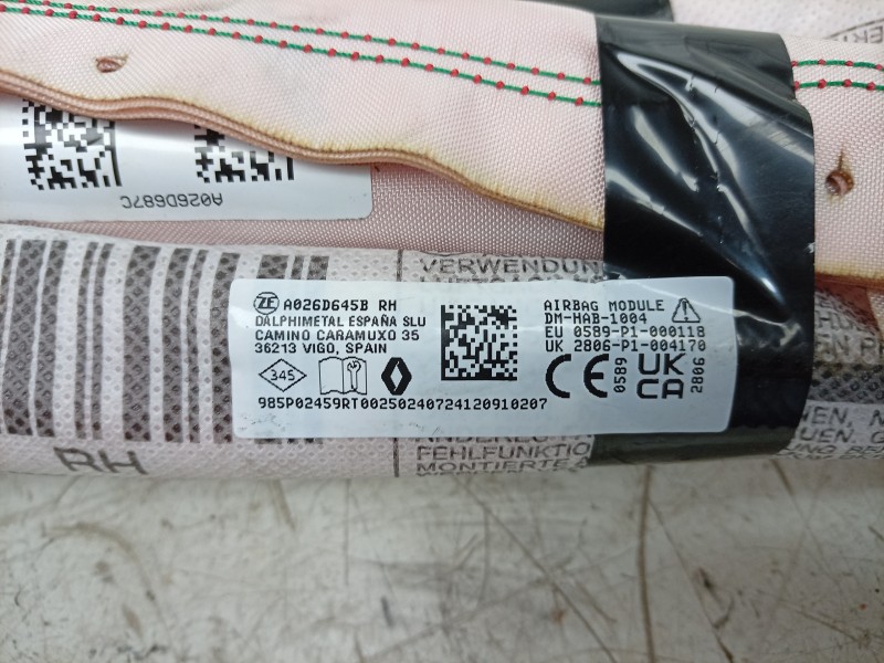 Recambio de airbag cortina delantero derecho para renault rafale rafale referencia OEM IAM 985P02459R 985P02459R 