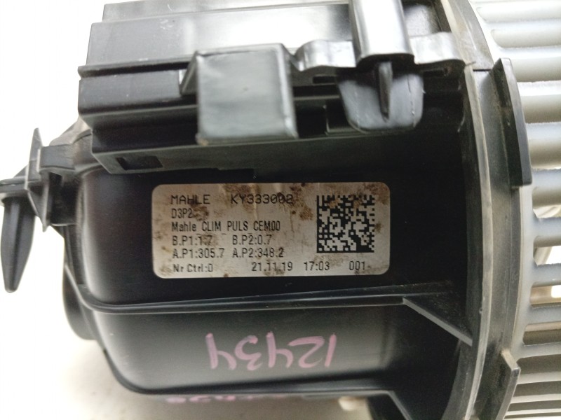 Recambio de ventilador calefaccion para ds ds 3 / ds 3 crossback (ur_, uc_, uj_) 1.5 bluehdi 100 referencia OEM IAM  KY333002 