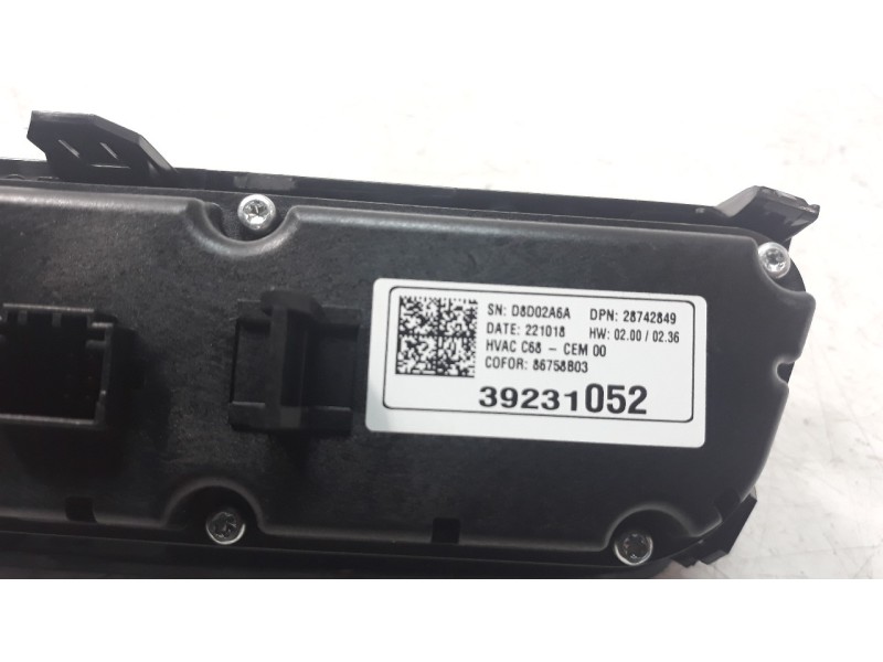 Recambio de mando climatizador para opel corsa f 1.2 referencia OEM IAM 39231052  