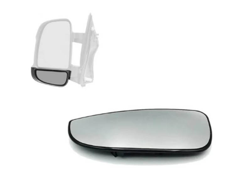 Recambio de cristal retrovisor izquierdo para fiat ducato caja abierta (desde 03.02) referencia OEM IAM 71748250 1050943026 FT93