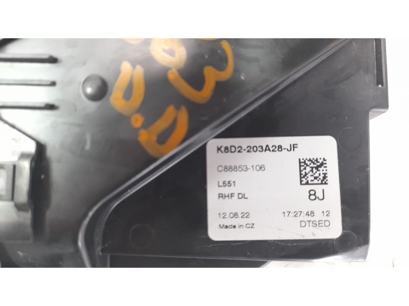 Recambio de cerradura puerta delantera derecha para land rover range rover evoque referencia OEM IAM K8D2203A28JF  