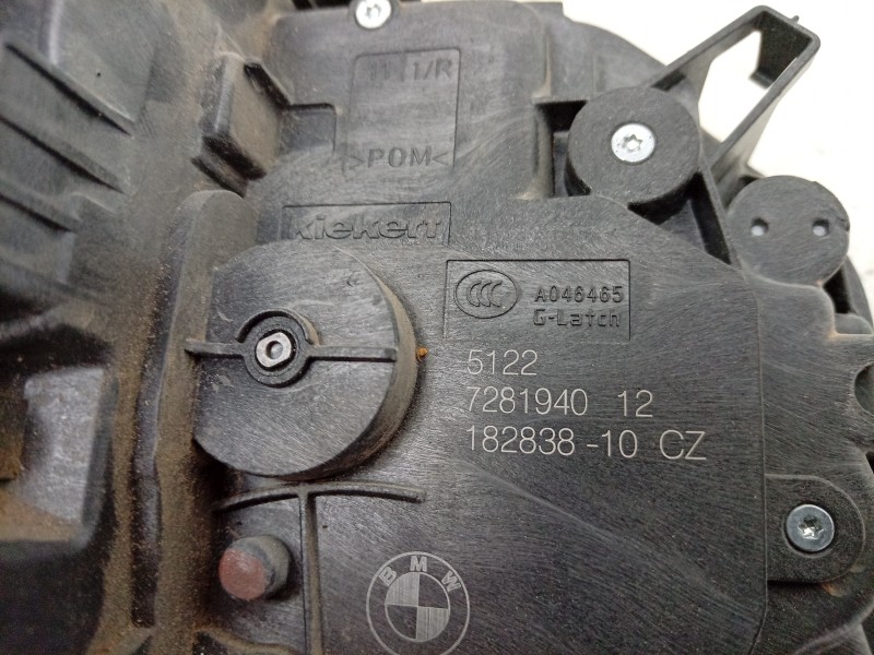 Recambio de cerradura puerta trasera derecha para bmw x1 (f48) sdrive 18 d referencia OEM IAM  51227281940 EZCBM091/1602616/2162