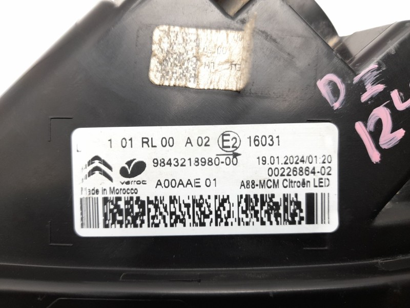 Recambio de piloto delantero izquierdo para citroën c3 aircross ii van (2c_, 2r_) puretech 82 referencia OEM IAM   
