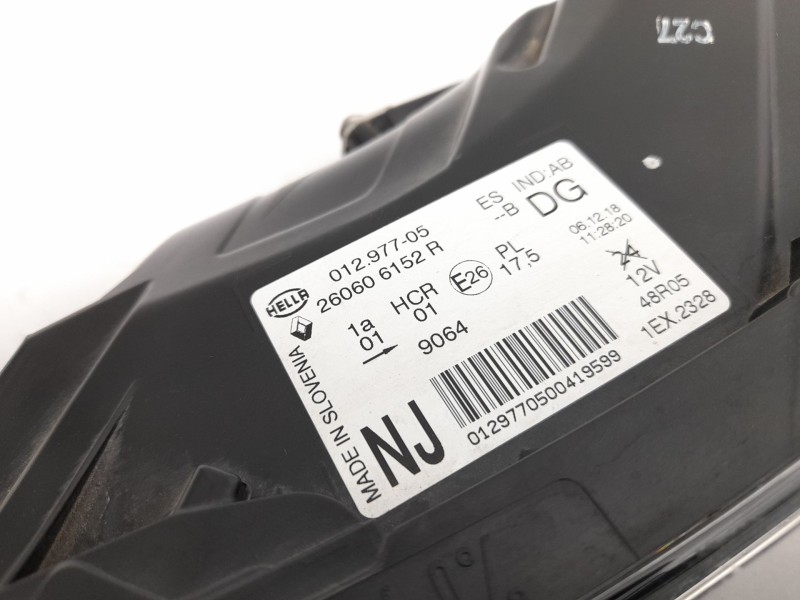 Recambio de faro izquierdo para renault captur i (j5_, h5_) 0.9 tce 90 referencia OEM IAM   