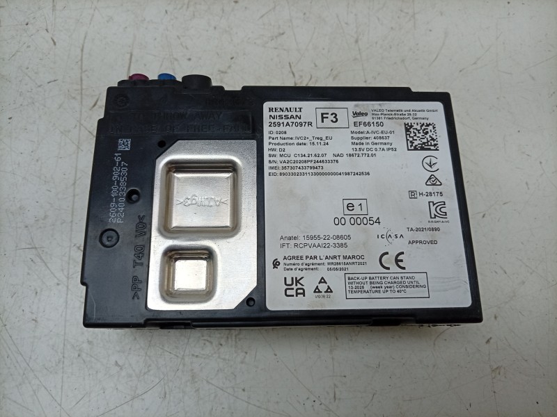 Recambio de modulo electronico para renault rafale rafale referencia OEM IAM  2591A7097R 