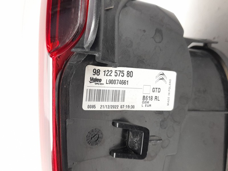 Recambio de piloto trasero izquierdo para citroën c3 iii (sx) 1.5 bluehdi 100 (sxyhyp, sxyhtu) referencia OEM IAM  9812257580 10