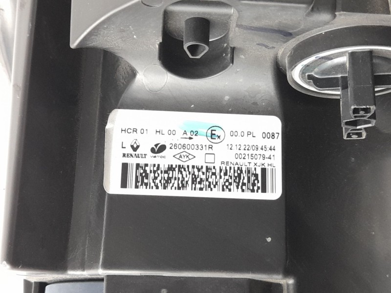 Recambio de faro izquierdo para renault express furgoneta/monovolumen 1.5 blue dci 75 (f6aa) referencia OEM IAM  260600331R RN92