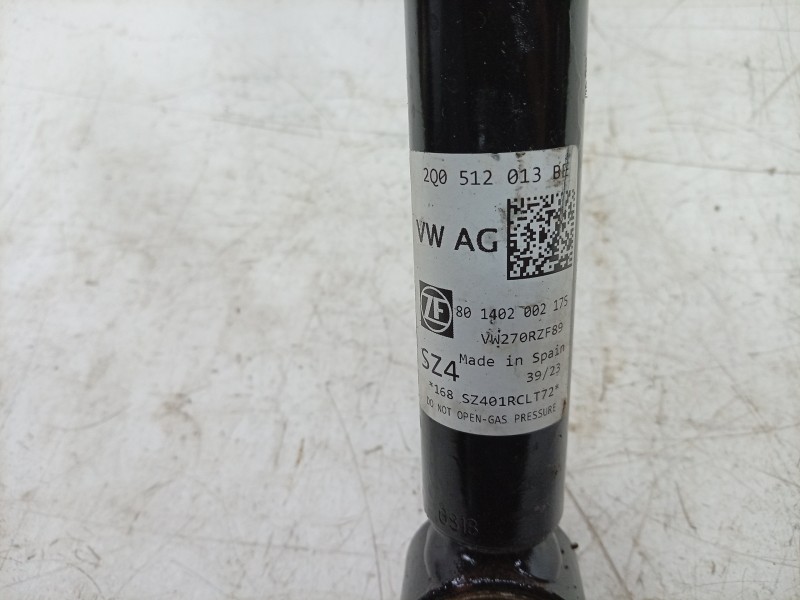 Recambio de amortiguador trasero izquierdo para volkswagen polo vi (aw1, bz1, ae1) 1.0 tsi referencia OEM IAM 2Q0513049BJ 2Q0512