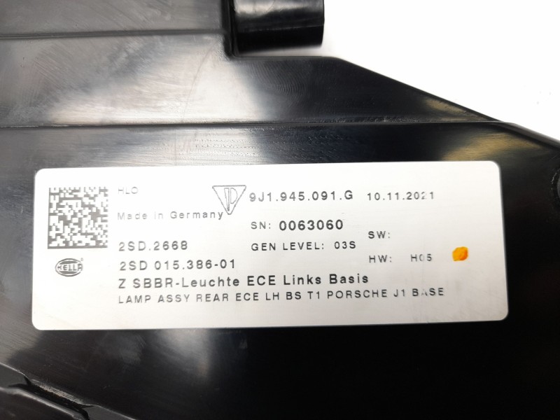Recambio de piloto trasero izquierdo para porsche taycan (y1a) 4s referencia OEM IAM  9J1945091G 