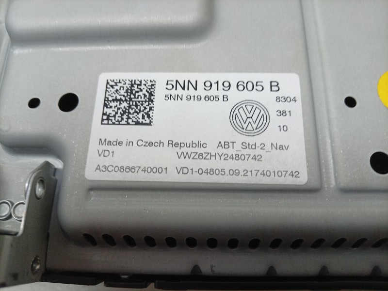 Recambio de pantalla multifuncion para volkswagen t-roc (a11, d11) 1.0 tsi referencia OEM IAM  5NN919605B 