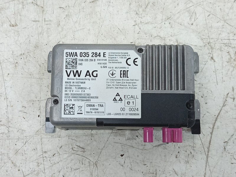 Recambio de modulo electronico para volkswagen t-roc (a11, d11) 1.0 tsi referencia OEM IAM  5WA035284E 