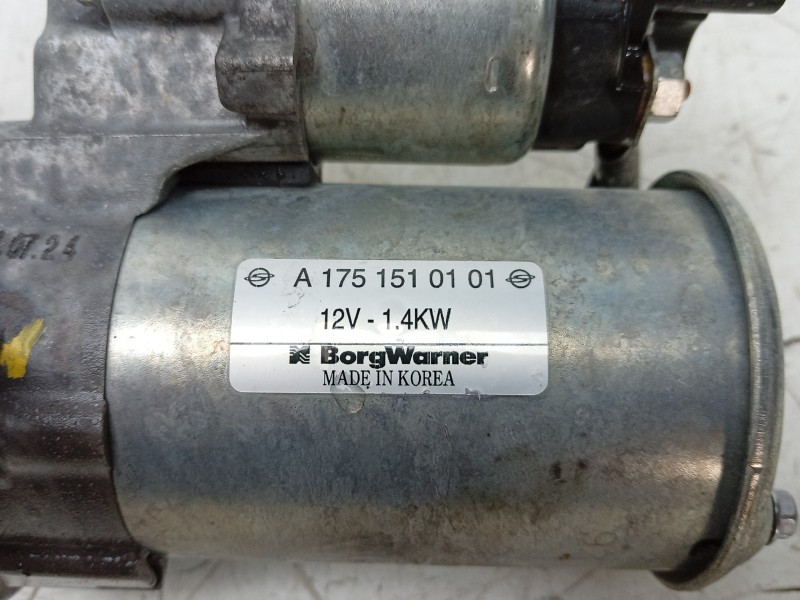 Recambio de motor arranque para kg mobility tivoli referencia OEM IAM  A1751510101 