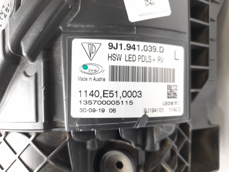 Recambio de faro izquierdo para porsche taycan (y1a) 4s referencia OEM IAM  9J1941039D 