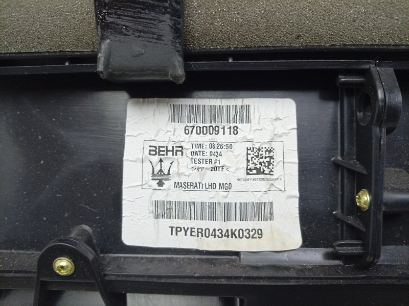 Recambio de motor calefaccion para maserati ghibli iii (m157) 3.0 s q4 referencia OEM IAM  670009118 