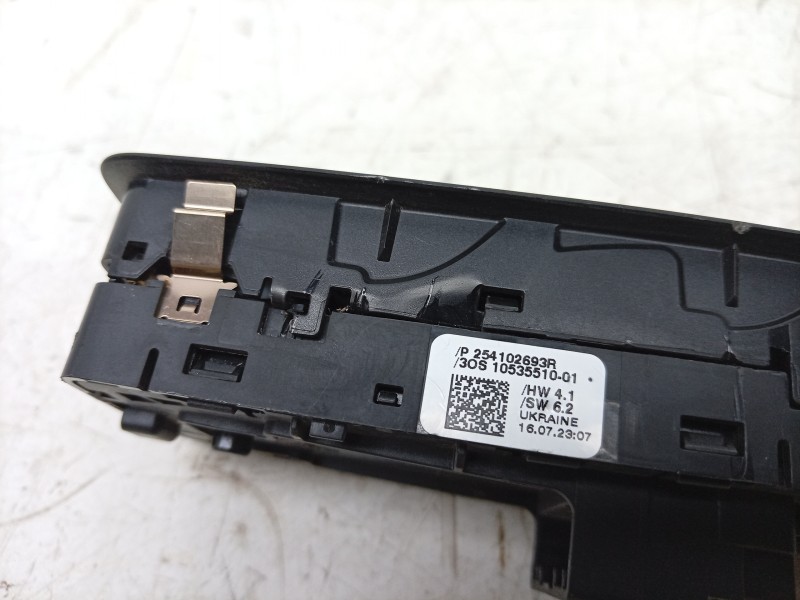 Recambio de mando elevalunas delantero izquierdo para renault clio v (b7_) tce 90 (b7mt) referencia OEM IAM 254107080R 254102693