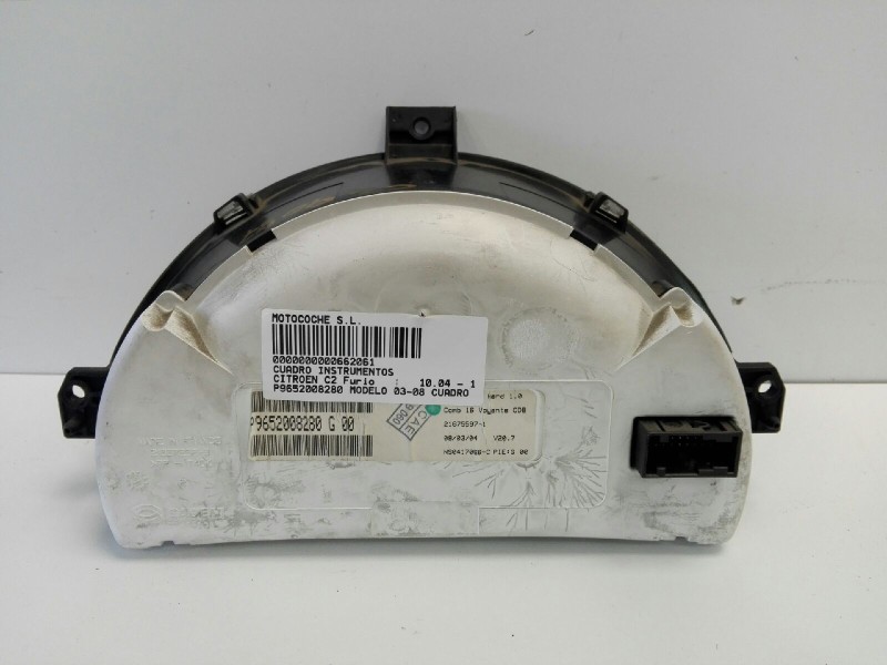 Recambio de cuadro instrumentos para citroen c2 furio referencia OEM IAM P9652008280  