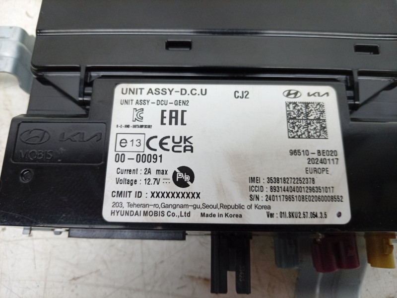 Recambio de modulo electronico para hyundai kona (os, ose, osi) 1.6 gdi hybrid referencia OEM IAM  96510BE020 