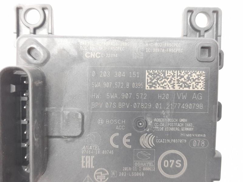 Recambio de modulo electronico para volkswagen golf viii (cd1, da1) 1.0 tsi referencia OEM IAM 0203304151 5WA907572 